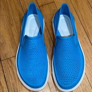 Blue Slip On Crocs